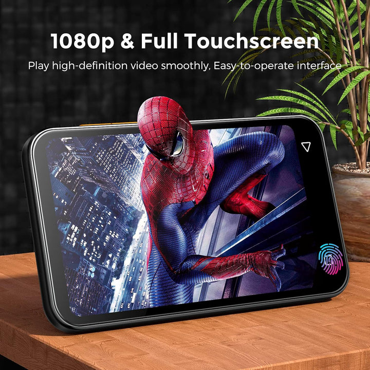 WiFi-MP3-Player mit Bluetooth, TIMMKOO 4,0-Zoll-Voll-Touchscreen-MP3-MP4-Player, tragbarer HiFi-Soun
