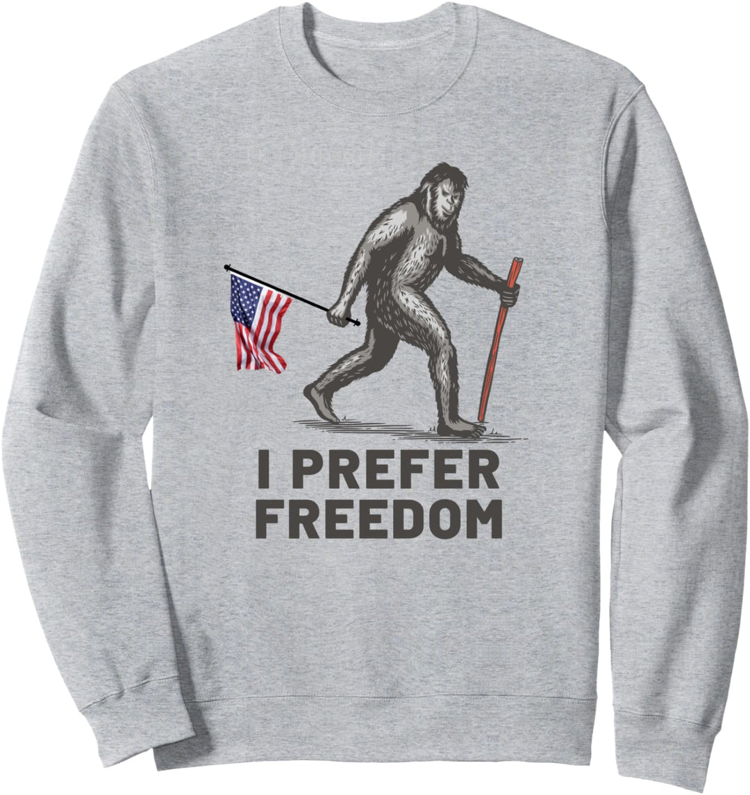 Bigfoot Freedom USA Flagge Proud American Sweatshirt