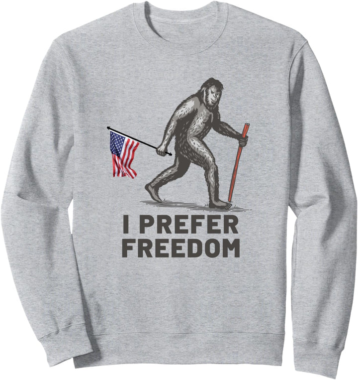 Bigfoot Freedom USA Flagge Proud American Sweatshirt