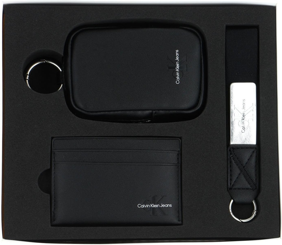 Calvin Klein CKJ Gifting SLG Cardcase/Zip Pouch/Keyfob Black