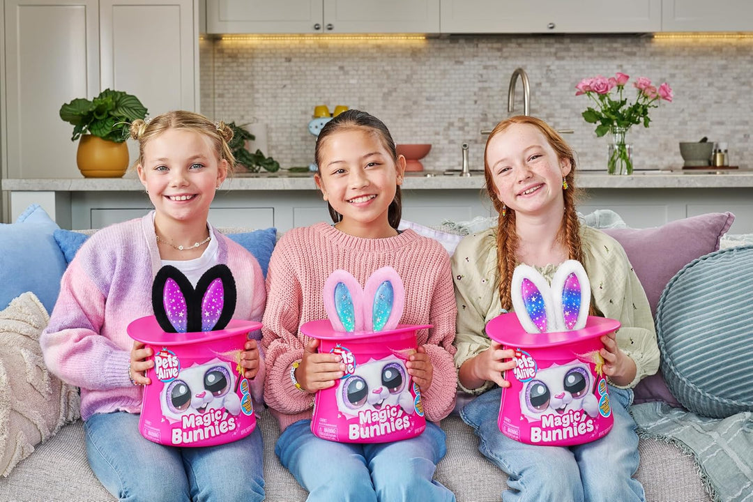 Pets Alive 9549A (Pink) Bunny Magic Bunnies von ZURU, Large (32 cm), Pink