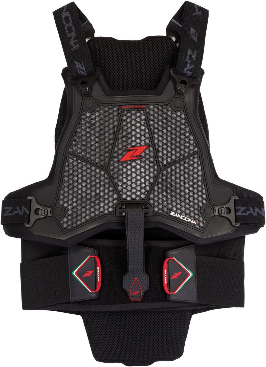 Zandonà ESATECH Armour Pro X8 Mountainbiken Rückenprotektor + Sternum schwarz Grösse 126 – 145 cm