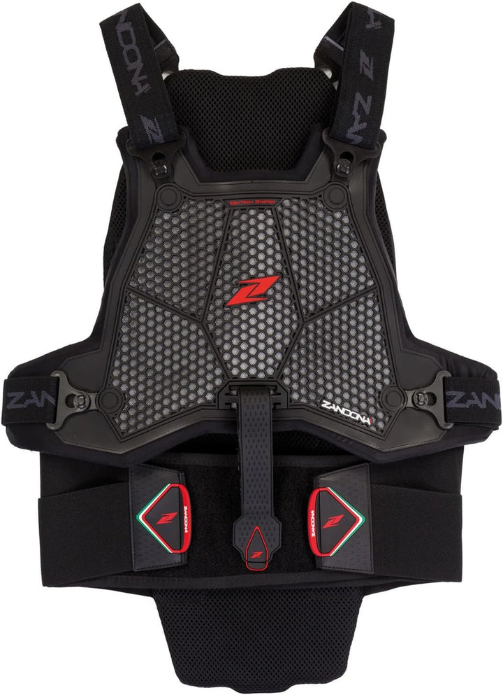 Zandonà ESATECH Armour Pro X8 Mountainbiken Rückenprotektor + Sternum schwarz Grösse 126 – 145 cm