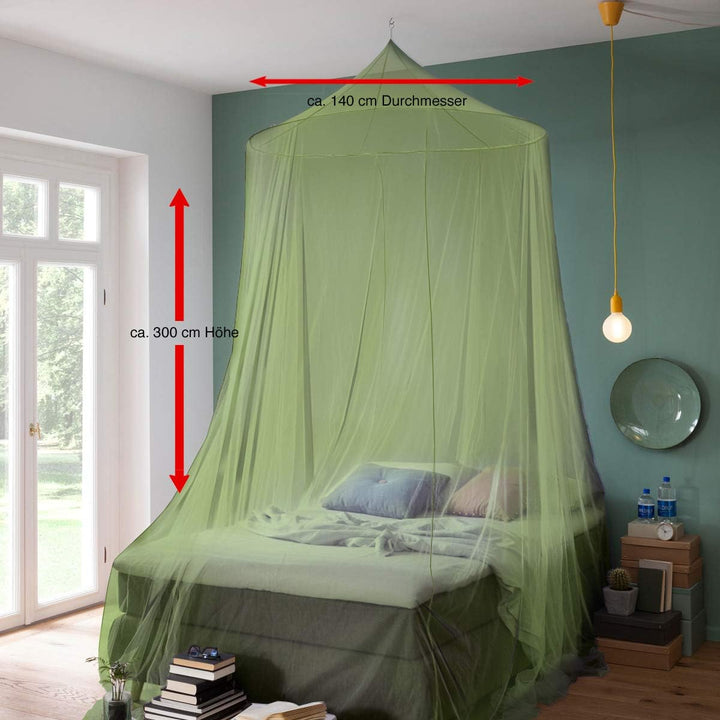 RSP® Moskitonetz Home für Doppelbetten mit extra grossem Spannring für Zuhause Einheitsgrösse