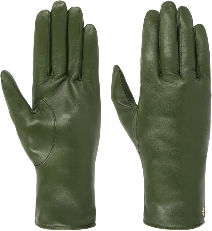 Roeckl Damen Handschuhe Classic, Einfarbig 6.5 Dunkelgrün, 6.5 Dunkelgrün