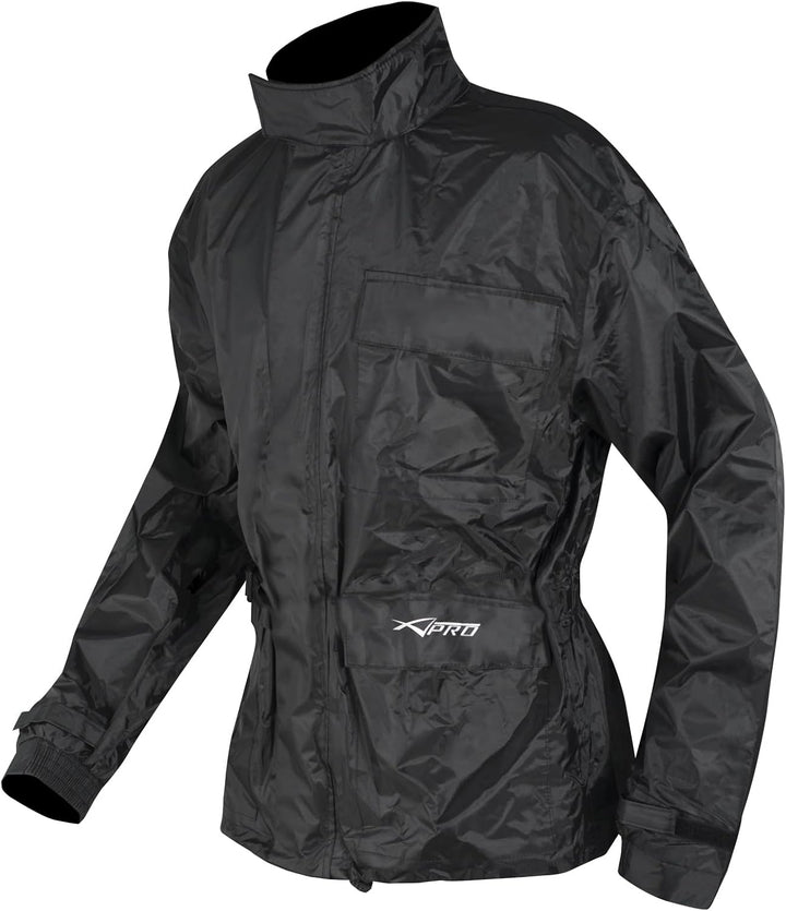 A-Pro Ganzkörper Wasserdicht Regenanzug Handschuhe Stiefel Motorradkombi Schwarz M M Schwarz, M Schw