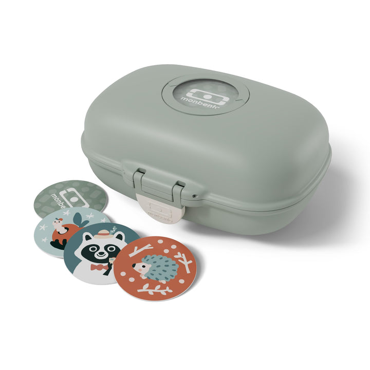 monbento – Brotdose Snackbox Kinder Gram – BPA-frei – Lunchbox für Schule, Park und Reisen – Bento B