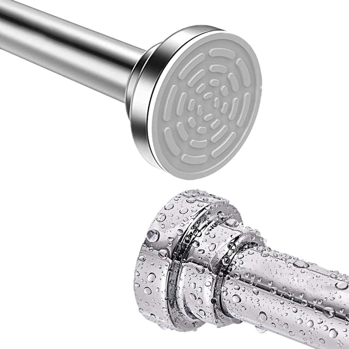 Teleskopstange Vorhangstange Duschvorhangstange ohne Bohren 115-200 CM, Edelstahl Shower Curtain Rod