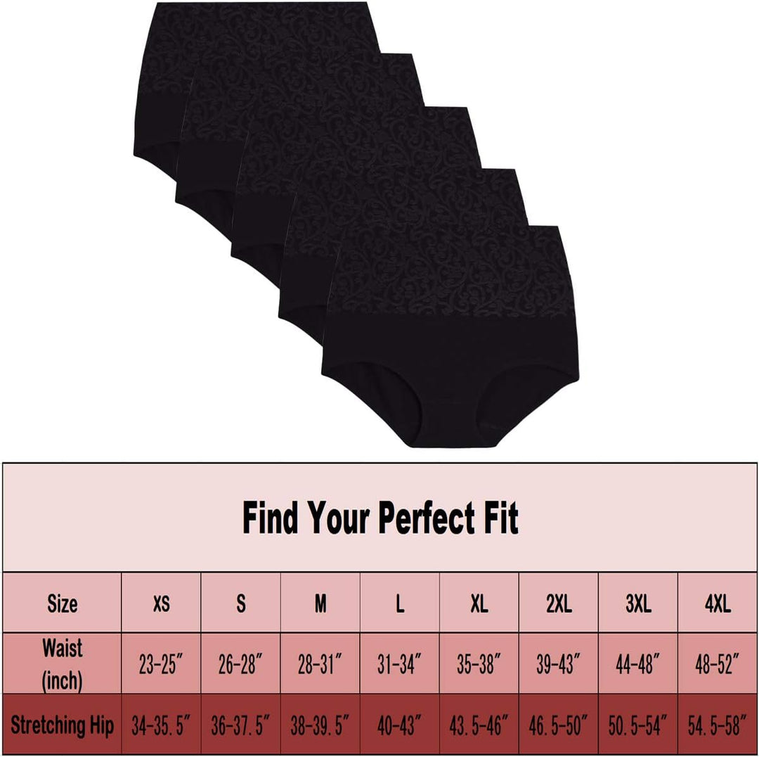 YaShaer Unterhosen Damen Baumwolle Hohe Taille Slips Hoher Taillenslip für Frauen Mehrpack M Mehrfar