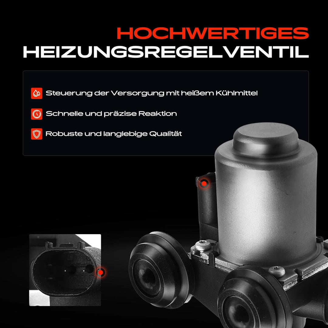 Frankberg Kühlmittelregelventil für 3er Cabriolet Coupe Touring E46 5er Touring E39 X3 E83 1.6L 1.9L