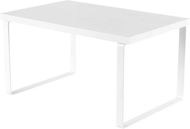 Gewürzregal 4er Set, Küchenregal Arbeitsplatte Weiss, Rechteckig Schrankregal Thekenregal Holz Regal