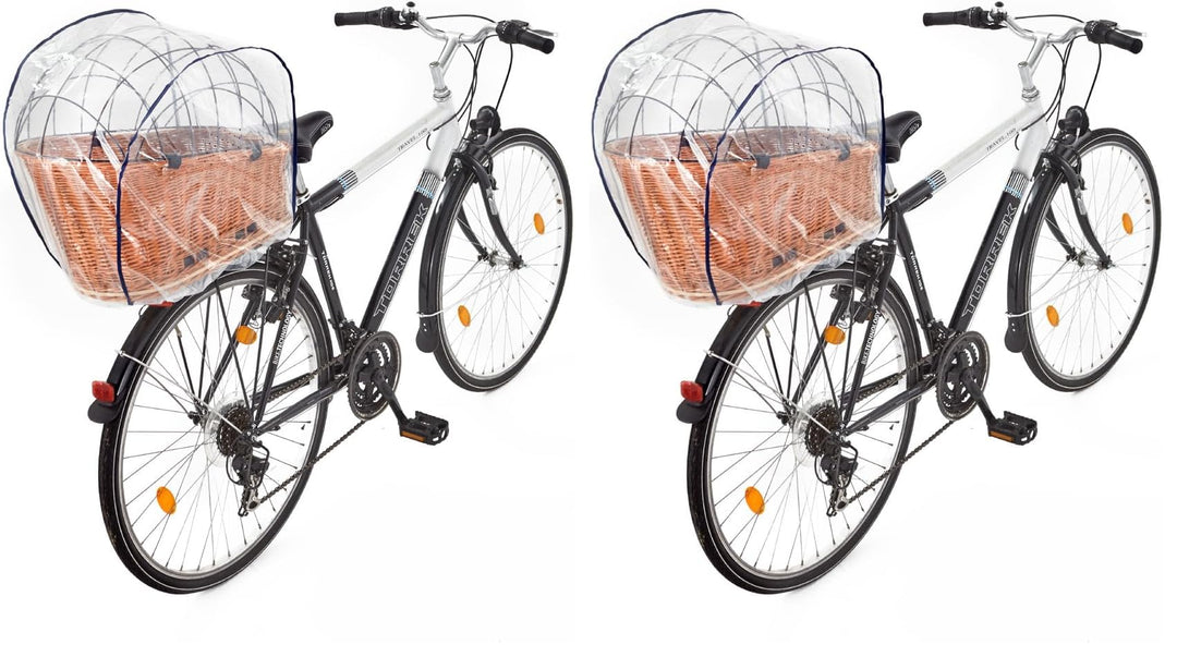 Tigana PVC FREI Regenhaube Regenschutzhaube für Hundefahrradkörbe in XL und XXL (Packung mit 2) Mitt