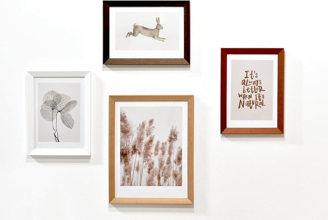 nielsen Bilderrahmen, 18 x 24 cm, Holz, Weiss, Fotorahmen zum Auftstellen und Aufhängen im Hoch- & Q