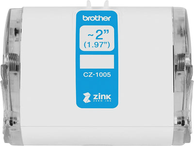 Brother CZ-1005 Farbetikettenrolle, 50 mm breit, 5 m lang für Etikettendrucker VC-500W 50mm CZ1005,