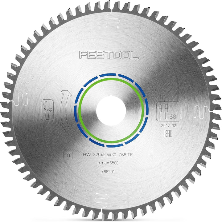 Festool Spezial-Sägeblatt Alu 225x2,6x30 TF68, 225x2,6x30 TF68