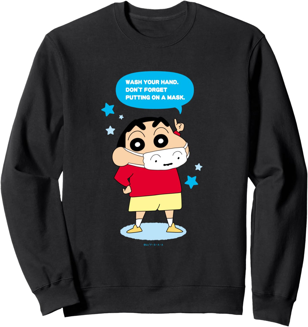 Crayon Shin-chan DON'T FORGET PUTTING ON A MASK Sweatshirt