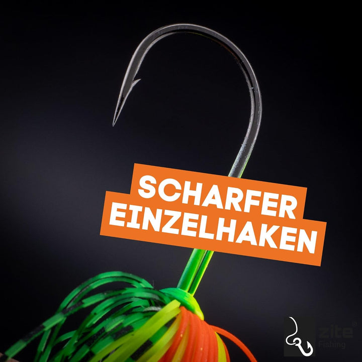 Zite Fishing Bladed Jigs Spinn-Köder Set – Hecht-Köder Barsch-Köder Zander Köder Spinnfischen – Chat