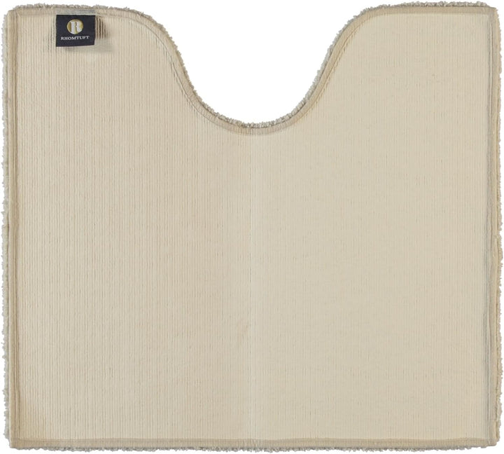 Rhomtuft Badteppiche Square Stone - 320 Toilettenvorlage mit Ausschnitt 55x60 cm, Toilettenvorlage m