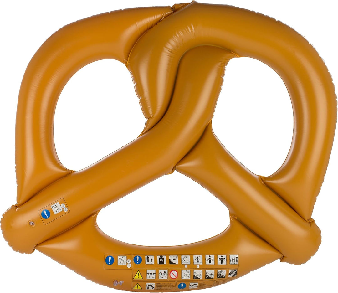 Riesen-Schwimmring „Brezel“, grosses Schwimmkissen, aufblasbares Schwimmgerät in Brezel-Form für Erw