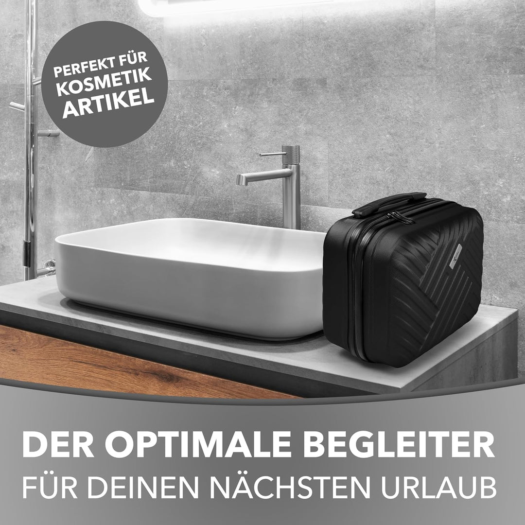 Xonic® Design Kosmetikkoffer aus ABS Hartschale – Robustes Beautycase als Handgepäck - Kosmetiktasch