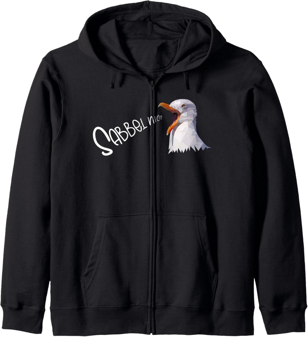 Möwe Seevogel Moin norddeutscher Spruch Tiermotiv Möwen Kapuzenjacke