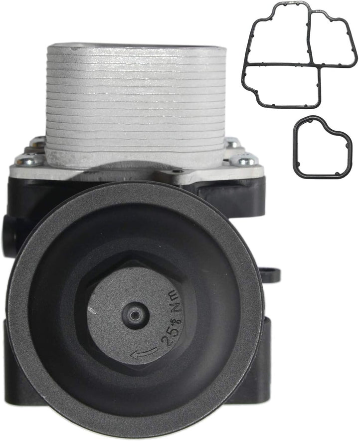 Huiruhy Ölfiltergehäuse Ölfilter Ölkühler Kompatibel mit A3 A4 A6 Q5 TT 1.6 2.0 TDI 03L115389G 03L11