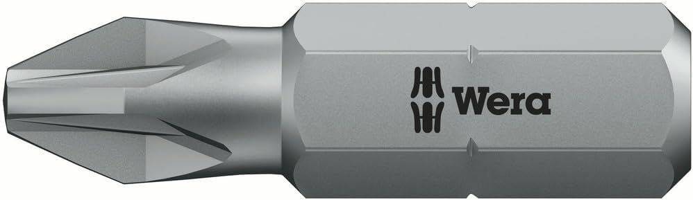 Wera 05072444001 855/1 Z DIY, Pozidriv Bits, PZ 2 x 25 mm, 100-teilig, PZ 2