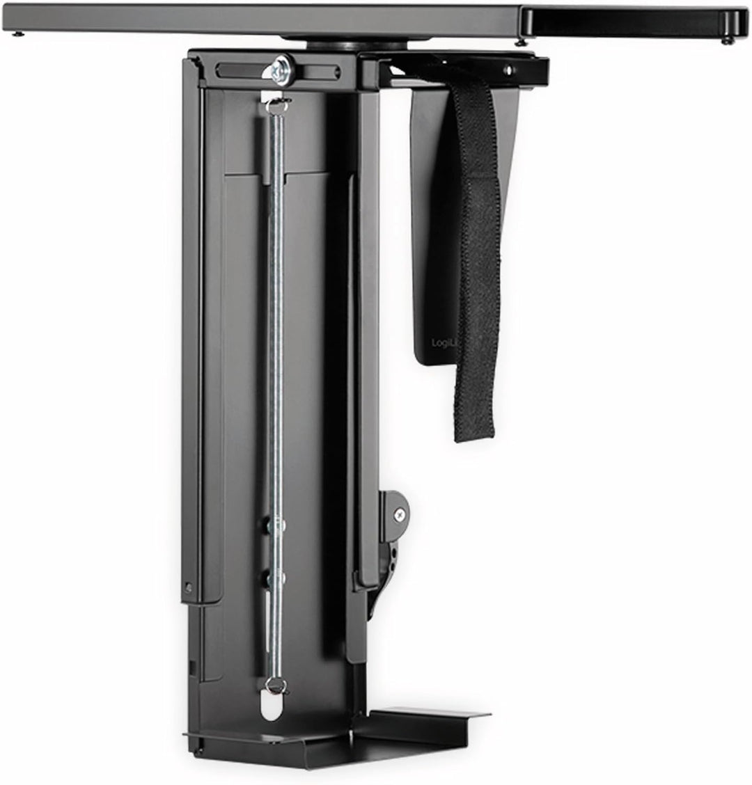 LogiLink EO0031 einstellbare Untertisch PC-Halterung drehbar 360° mit Variabler Grösseneinstellung u