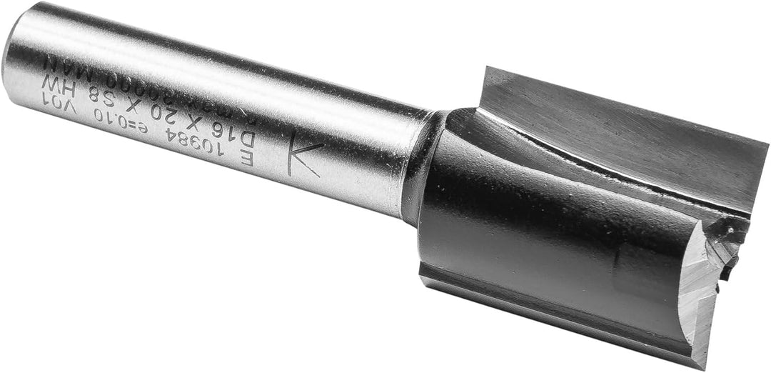 ENT 10984 Nutfräser HW, Schaft (S) 8 mm, Durchmesser (D) 16 mm, NL 20 mm, SL 32 mm, GL 52 mm, mit Ha