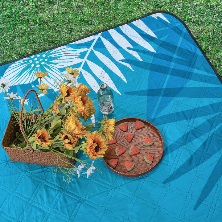 Picknickdecke wasserdicht waschbar, Stranddecke Sandfrei XXL Campingdecke Strandmatte isoliert mit w