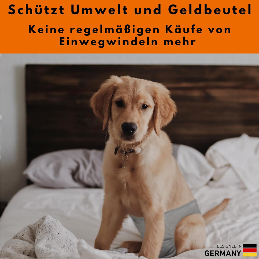 Alpenstern® Wiederverwendbare Hundewindeln für Hündinnen (3 Stück) Waschbare Läufigkeitshose für Hun