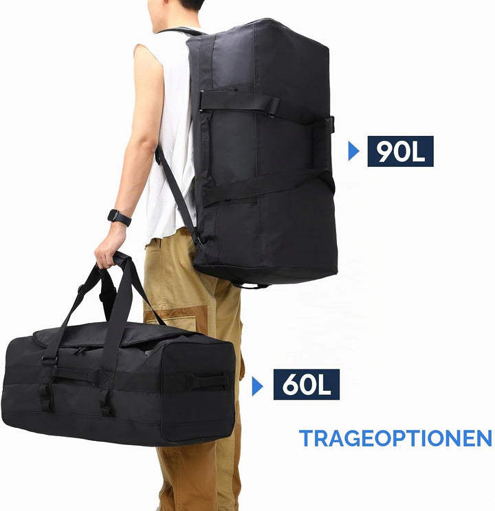 Haimont Reisetasche Sporttasche mit robusten Reisetaschen für Männer und Frauen, Camping mit umwande