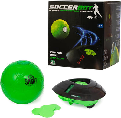Soccer Bot Smart Ball, Roboter für den Innenbereich, Solo oder Multiplayer, ab 3 Jahren, MR100, Schw