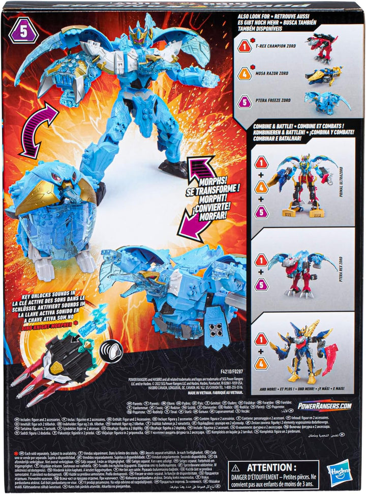 Ptera Freeze Zord Action-Figur verwandelbar Power Rangers Dino Fury Höhe 25 cm