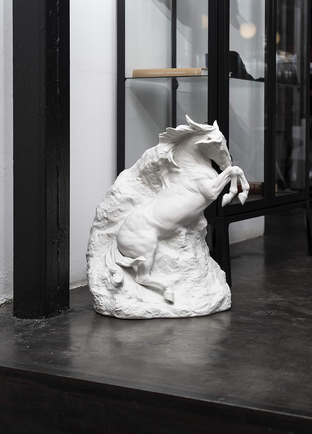 LLADRÓ Pferde-Skulptur Unbezwingbarer Geist. Pferd. Porzellan.