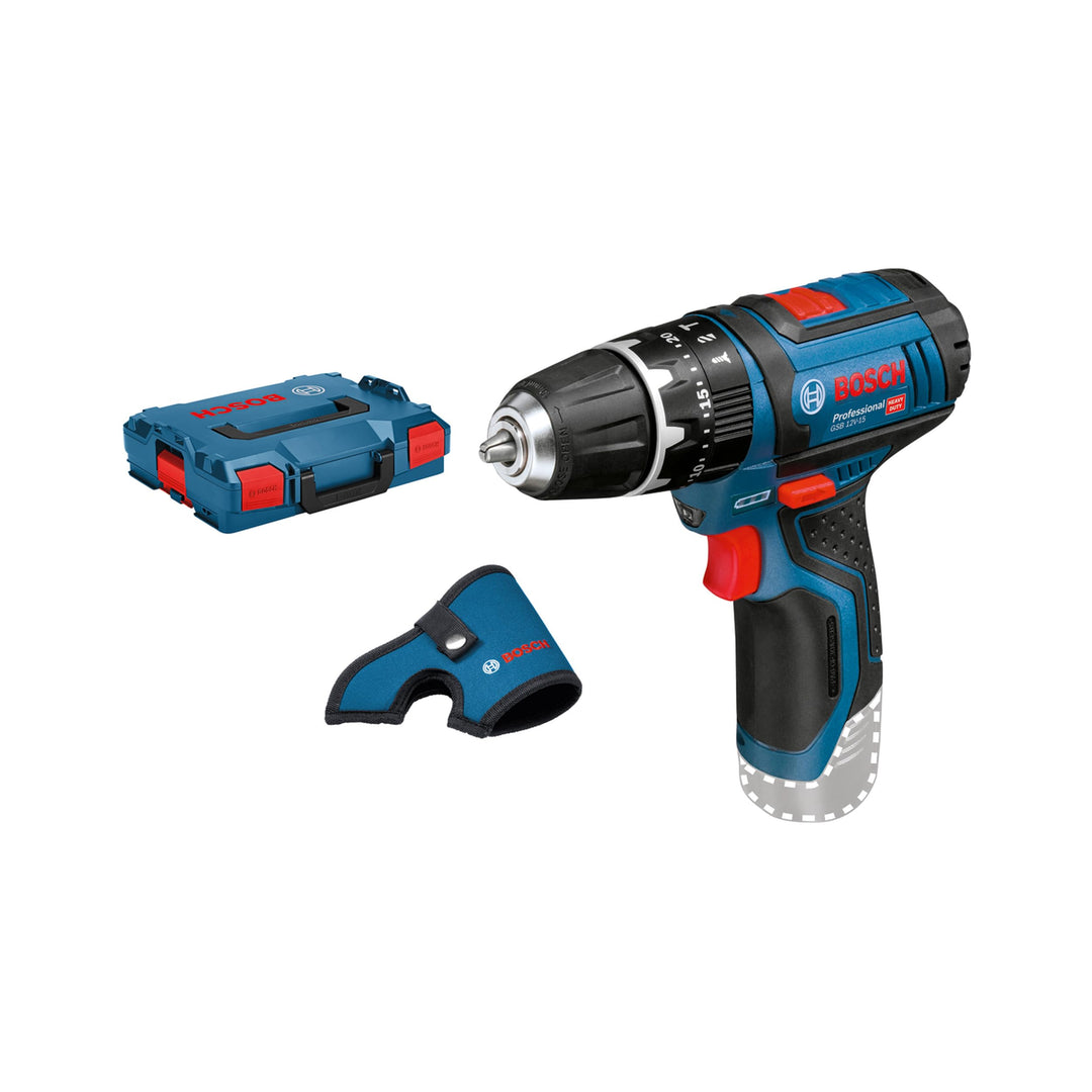 Bosch Professional 12V System Akku Schlagbohrschrauber GSB 12V-15 (ohne Akkus und Ladegerät, in L-BO