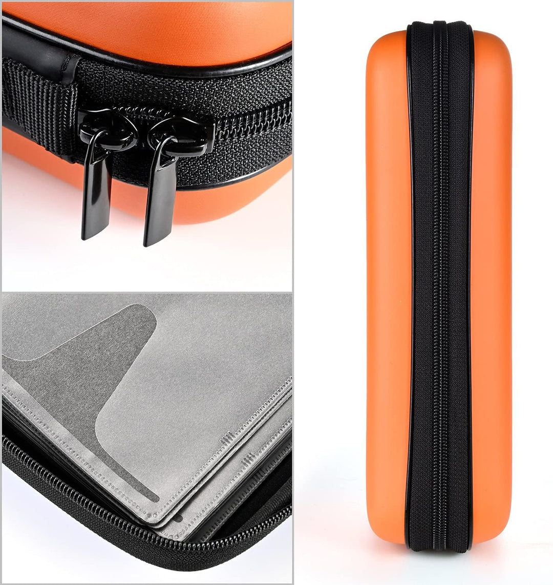 CD Tasche, 96 Kapazität Hart Eva Blu-ray CD-Brieftasche Doppelreissverschluss Handschlaufe Tragbare