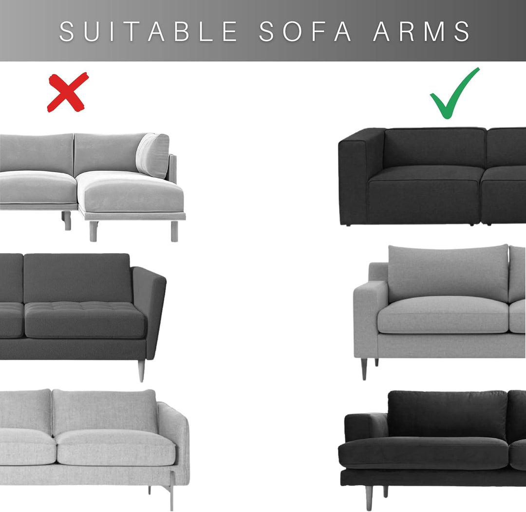 Sofaarm-Tablett, Couch, Nachttisch, Holzuntersetzer, Kaffee-Becherhalter, faltbare Armlehnen-Caddy,