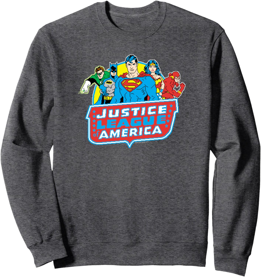 Justice League 8 Bit League Sweatshirt