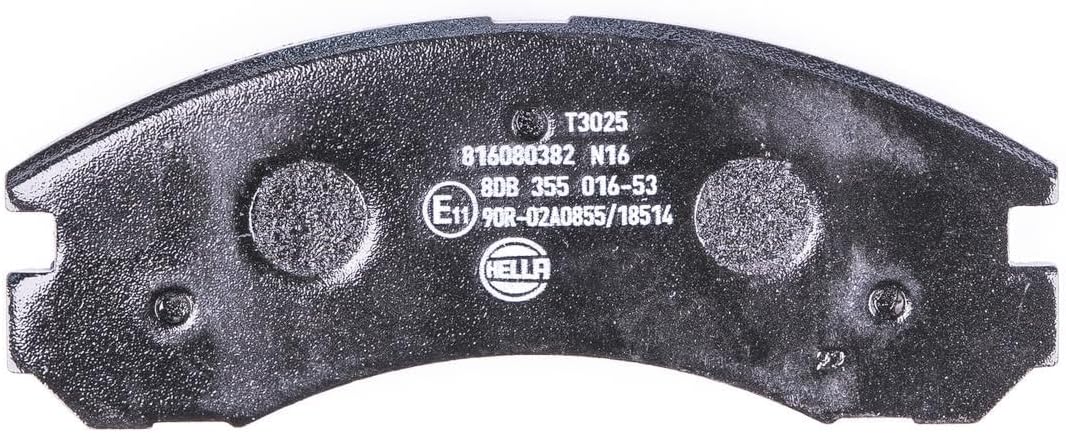 HELLA PAGID 8DB 355 016-531 Bremsbelagsatz - T3025 - Dicke/Stärke: 15.7mm - Bremssystem: Akebono - m