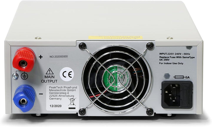 PeakTech Digtial Labornetzteil - Labornetzgerät 0-30V / 0-30A DC, stabilisiert, 1 Stück, P 6160 Sing