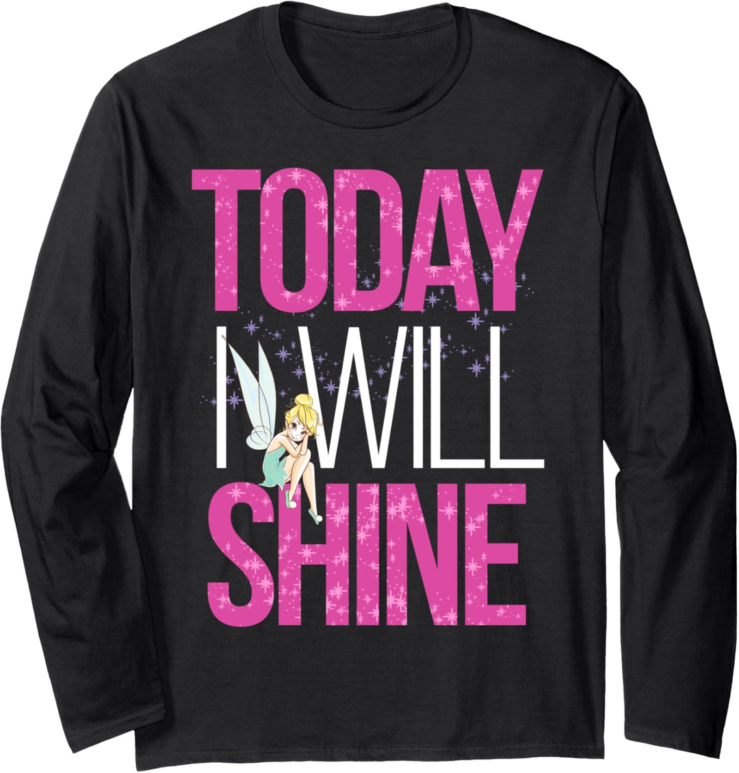 Disney Peter Pan Tinker Bell Today I Will Shine Langarmshirt