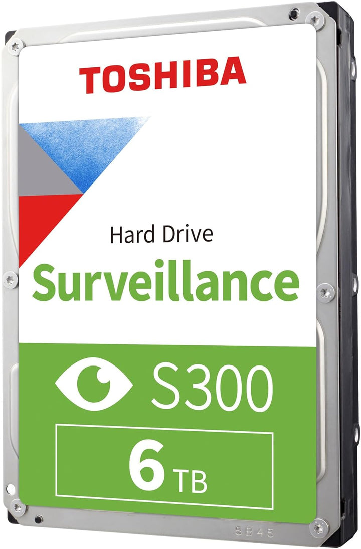 Toshiba 6TB S300 Surveillance HDD - 3.5' SATA Internal Hard Drive Supports up to 64 HD cameras at a