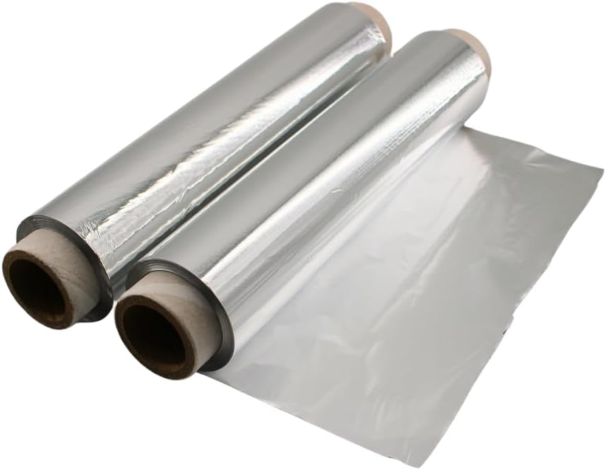 Enpack Alufolie 30cm x 150m - 4 Rollen Aluminiumfolie - Alu Folie für die Küche, Grill, Friseur, bas