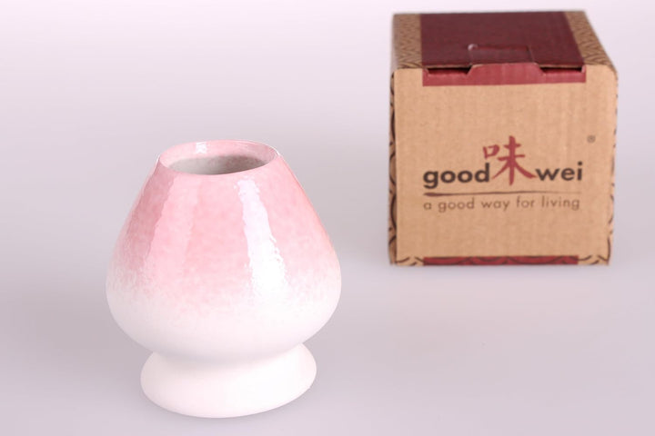 Goodwei Matcha Besenhalter aus Keramik "Chasentate" | Zubehör für Teezeremonie (Sakura), Sakura