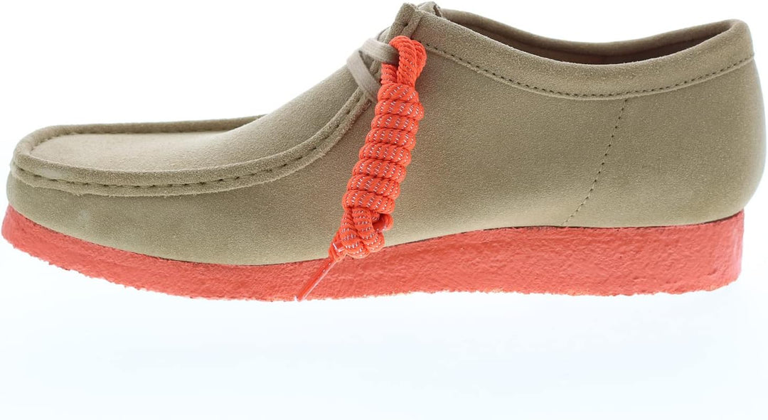 Clarks Herren Wallabee Mokassin 44 EU Light Tan Orange, 44 EU Light Tan Orange