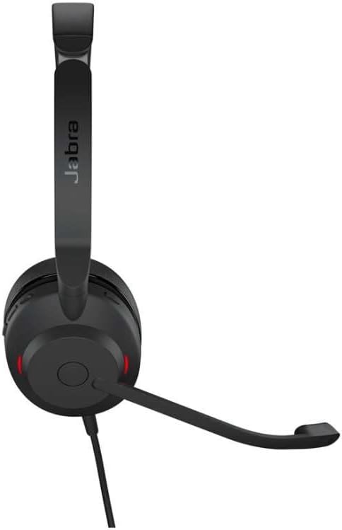 Jabra Evolve2 30 Headset – Noise Cancelling UC Certified Stereo Headphones with 2-Microphone Call Te