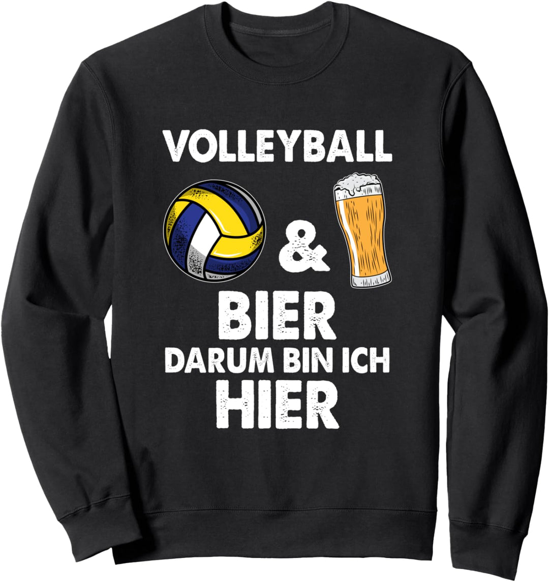 Volleyball und Bier T-Shirt Spieler Team Player Sweatshirt