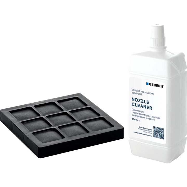 Set Aktivkohlefilter und Düsenreiniger für Geberit AquaClean 8000plus WC-Komplettanlagen