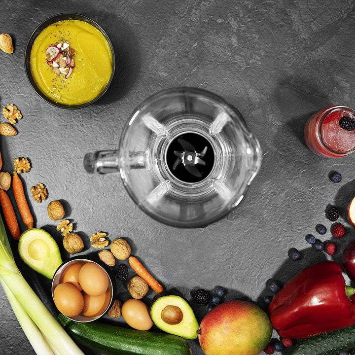 Cecotec Standmixer Power Black Titanium 2500MAX Smart. 2500 W maximale Leistung, hitzebeständiger Kr